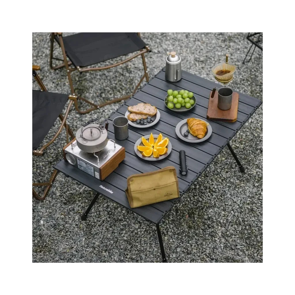 Туристичний стіл Naturehike полегшений CNH22JU037 алюміній чорний (6927595712474) - зображення 4