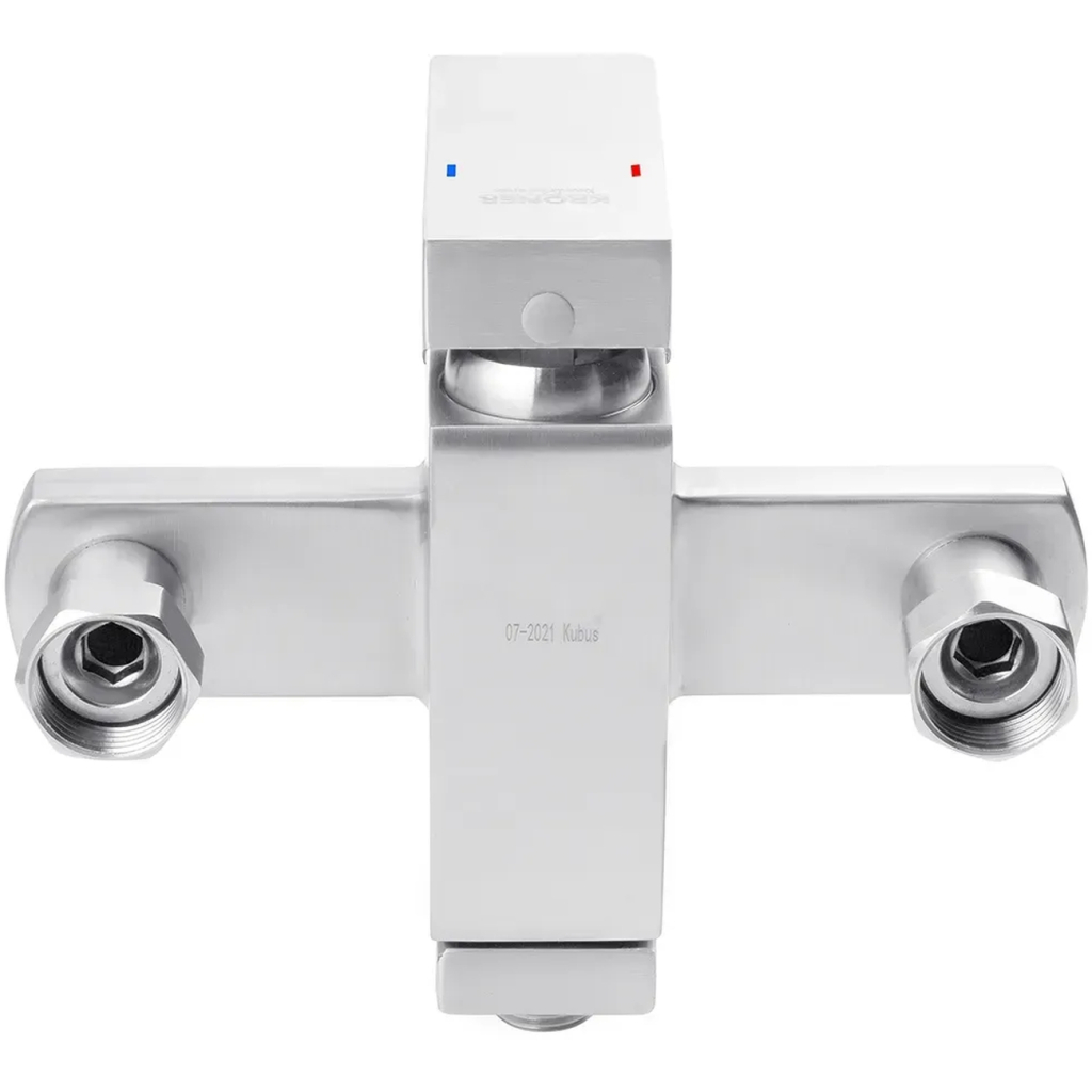 Душовий гарнітур Kroner Edelstahl Kubus-ESG010 + змішувач Edelstahl Kubus-ESG060 + штанга для душу Edelstahl Kubus-ESG23 (CVS30151) - picture 8