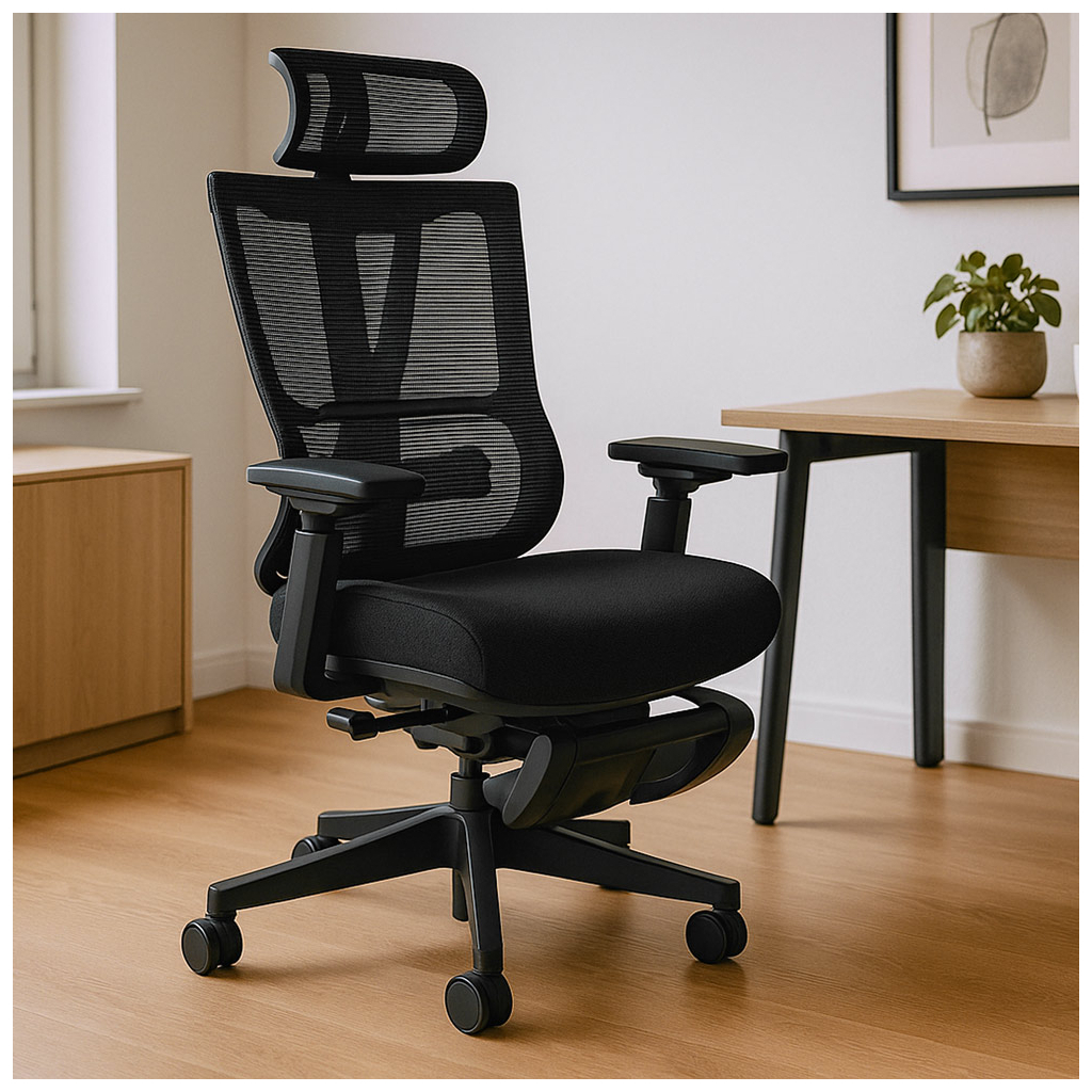 Офісне крісло Mealux S6 Air Fabric Black (HF-S6 F/B) - зображення 11