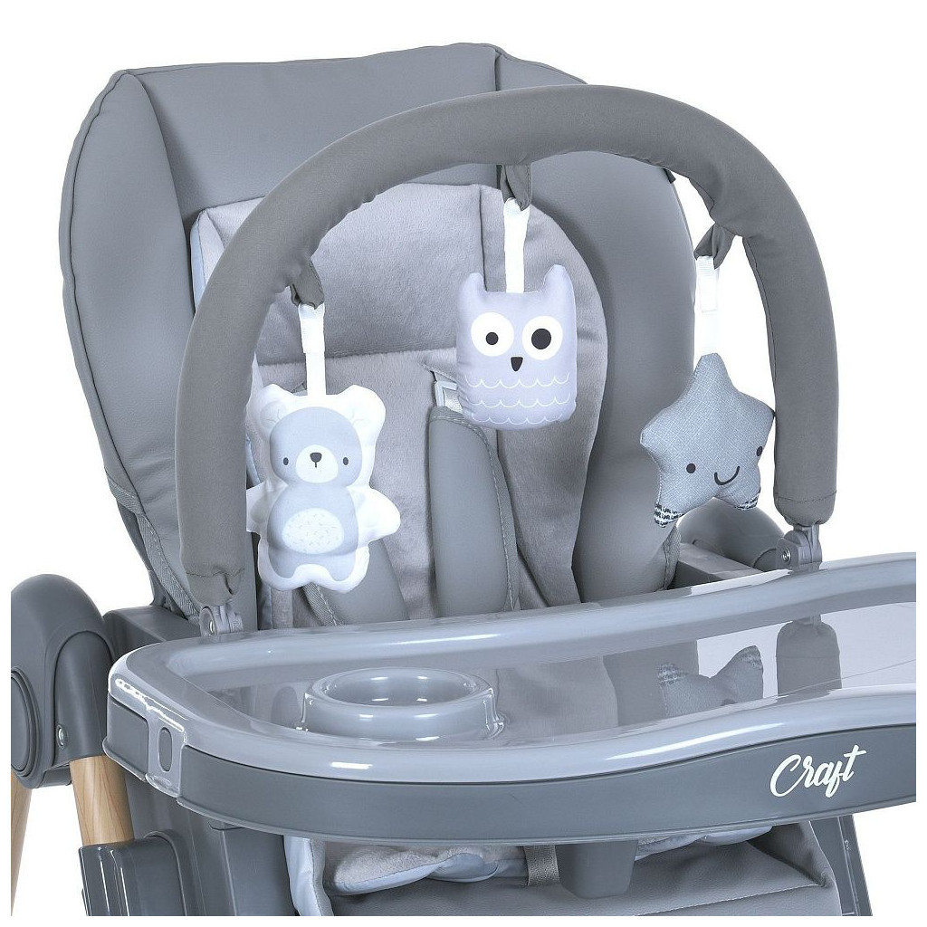 Стілець для годування El Camino ME 1115-W CRAFT gray (ME 1115-W gray) - зображення 7