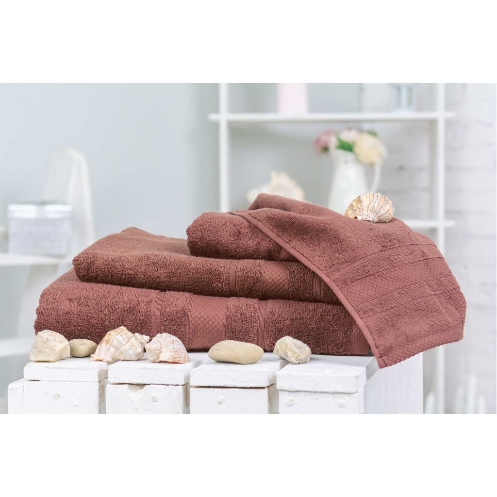 Рушник MirSon набір банний 5071 Elite SoftNess Brown 40х70, 50х90, 70х140, (2200003975635) - зображення 2