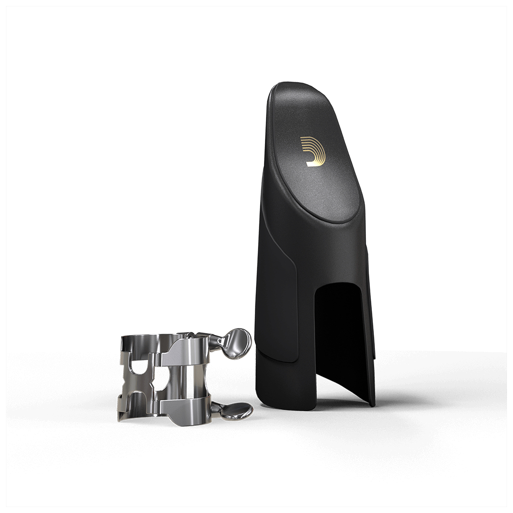 Лігатура для саксофонів D'Addario H-Ligature & Cap For Alto Saxophone Silver-Plated (HAS1S) - зображення 1