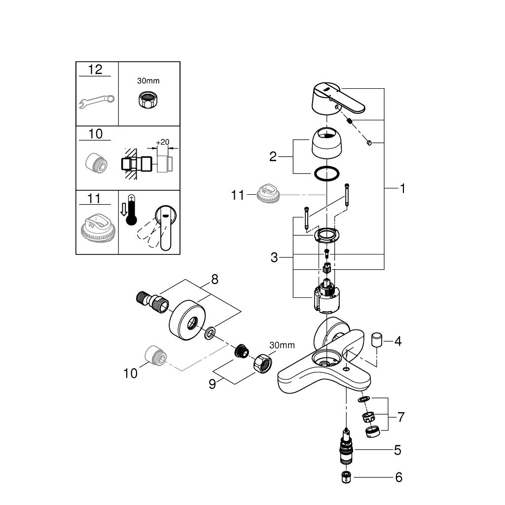 Змішувач Grohe Get (32887000) - зображення 5