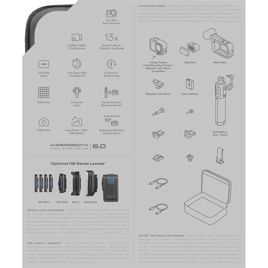 Екшн-камера GoPro HERO13 Black Creator Edition (CHDFB-131-EU) - изображение 12