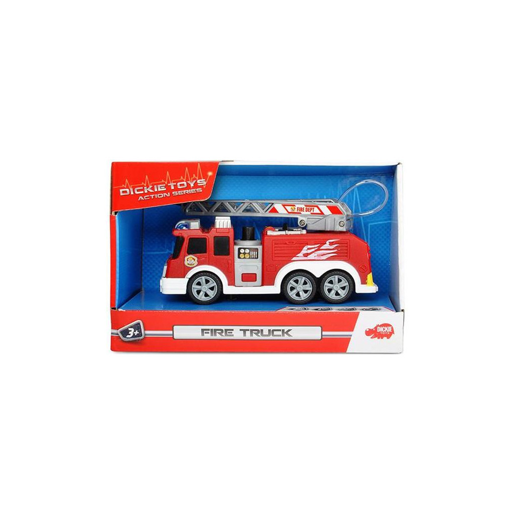 Спецтехніка Dickie Toys Пожежна служба 15 см: звук, світло, вода (3302002) - зображення 5
