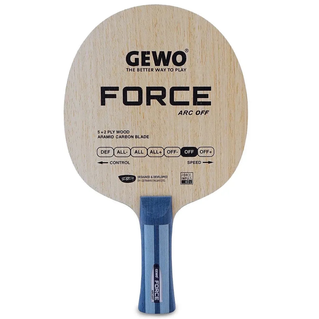 Ракетка для настільного тенісу Gewo Force ARC OFF, Inventus XT Pro 52.5 + 50.0, FL (1163700001) (931328) - зображення 1