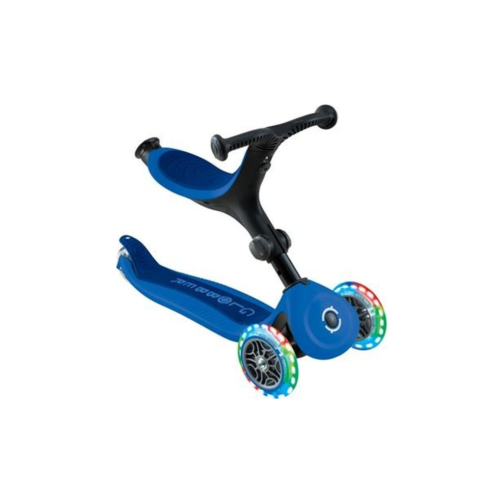 Самокат Globber Go Up Active 1+ до 20/50 кг Led синій/темно-синій (744-100) - зображення 2