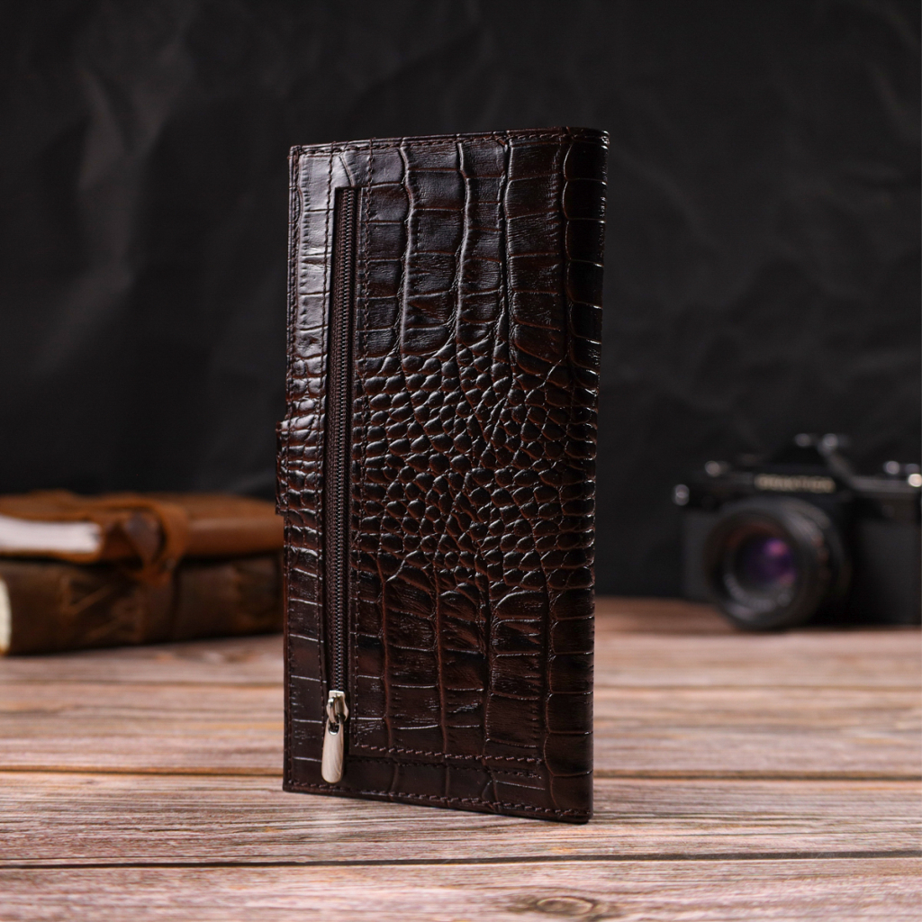 Гаманець Canpellini З натуральної шкіри Коричневий (21917) - зображення 9