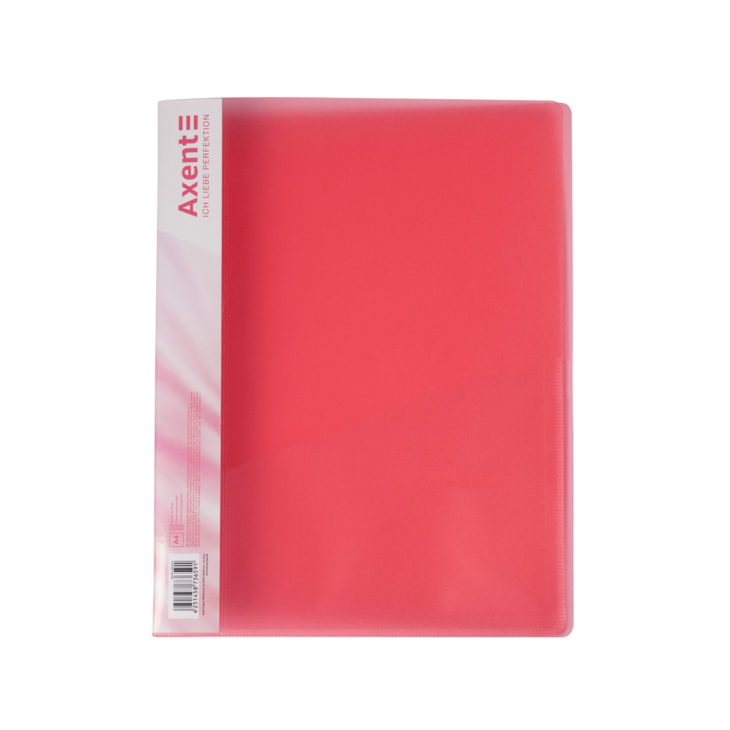 Папка-швидкозшивач Axent A4 700 мкм Прозора червона (1304-24-A) - зображення 1