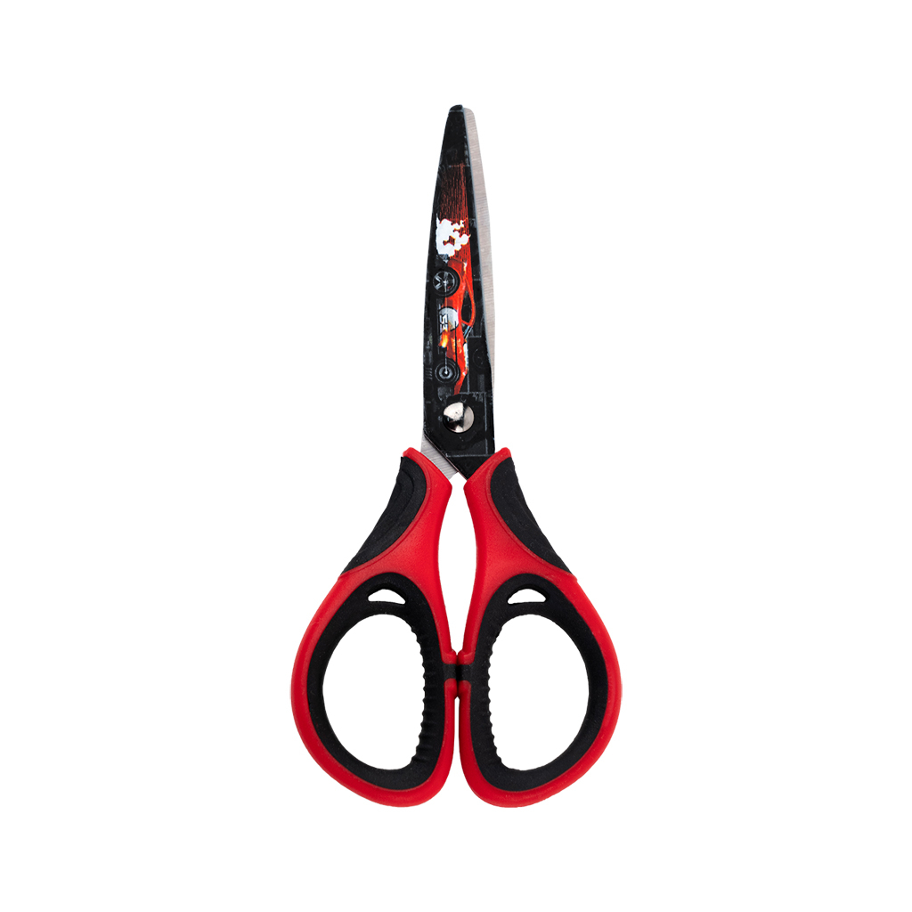 Ножиці Kite дитячі з гумовими вставками і малюнком на лезі Hot Wheels 13 см (HW25-148) - зображення 2