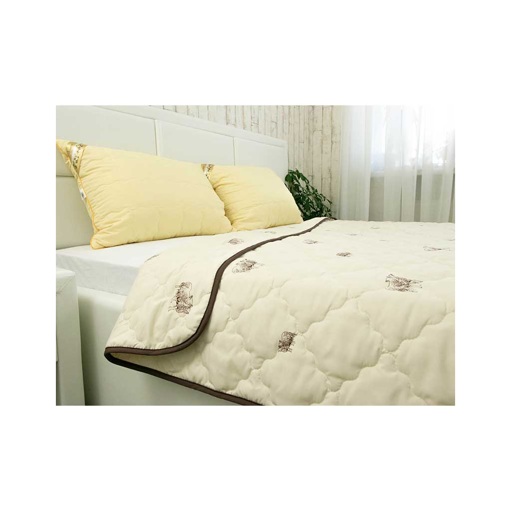 Ковдра Руно Вовняна Sheep в мікрофібрі полегшена 155х210 см (317.52ШКУ_Sheep) - зображення 6