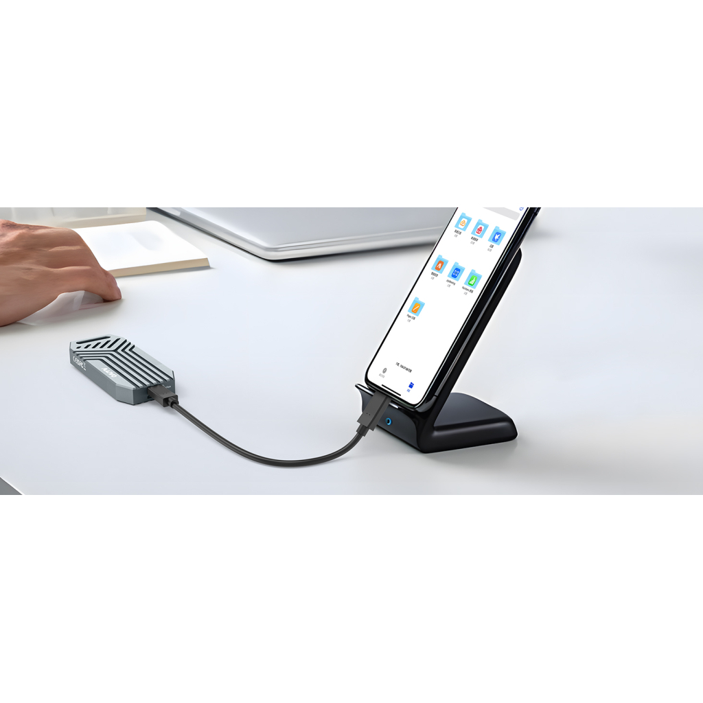 Кишеня зовнішня Maiwo M.2 SSD NVMe 2280 ч-з USB4.0 Type-C 40Gbps (K1695) - зображення 12