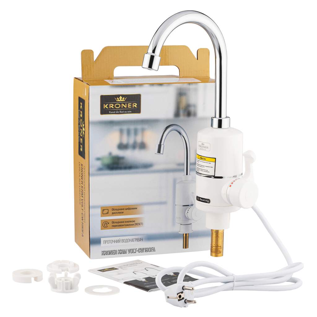 Проточний водонагрівач Kroner Volt-CW190FA (CV023244) - зображення 6