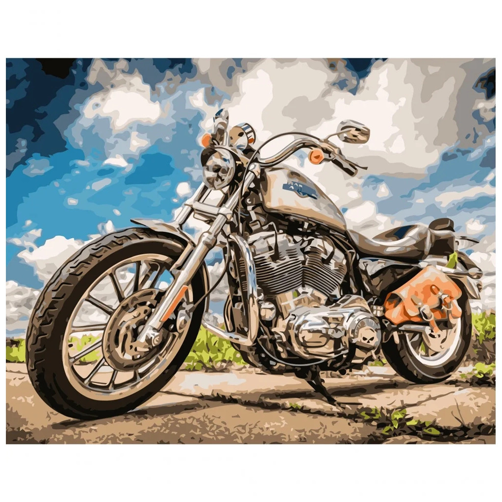 Картина по номерам Strateg Байк 40х50 см (VA-2518) - зображення 1