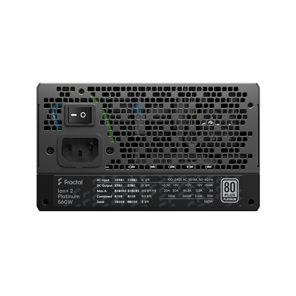 Блок живлення Fractal Design 560W Ion + 2 Platinum (FD-P-IA2P-560-EU) - зображення 6