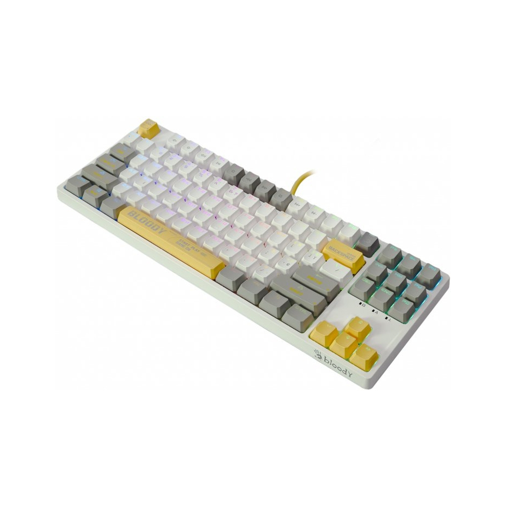 Клавіатура A4Tech Bloody S87 RGB BLMS TKL USB Energy White (4711421993708) - зображення 2