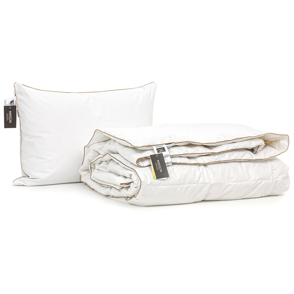 Ковдра MirSon набір пуховий Raffaello White Hand Made Демі №2009 140х205 (2200001767775) - зображення 2