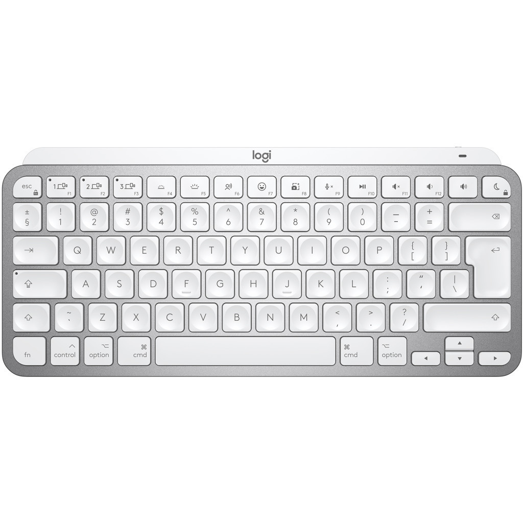 Клавіатура Logitech MX Keys Mini For Mac Wireless Illuminated UA Pale Grey (920-010526) - зображення 1