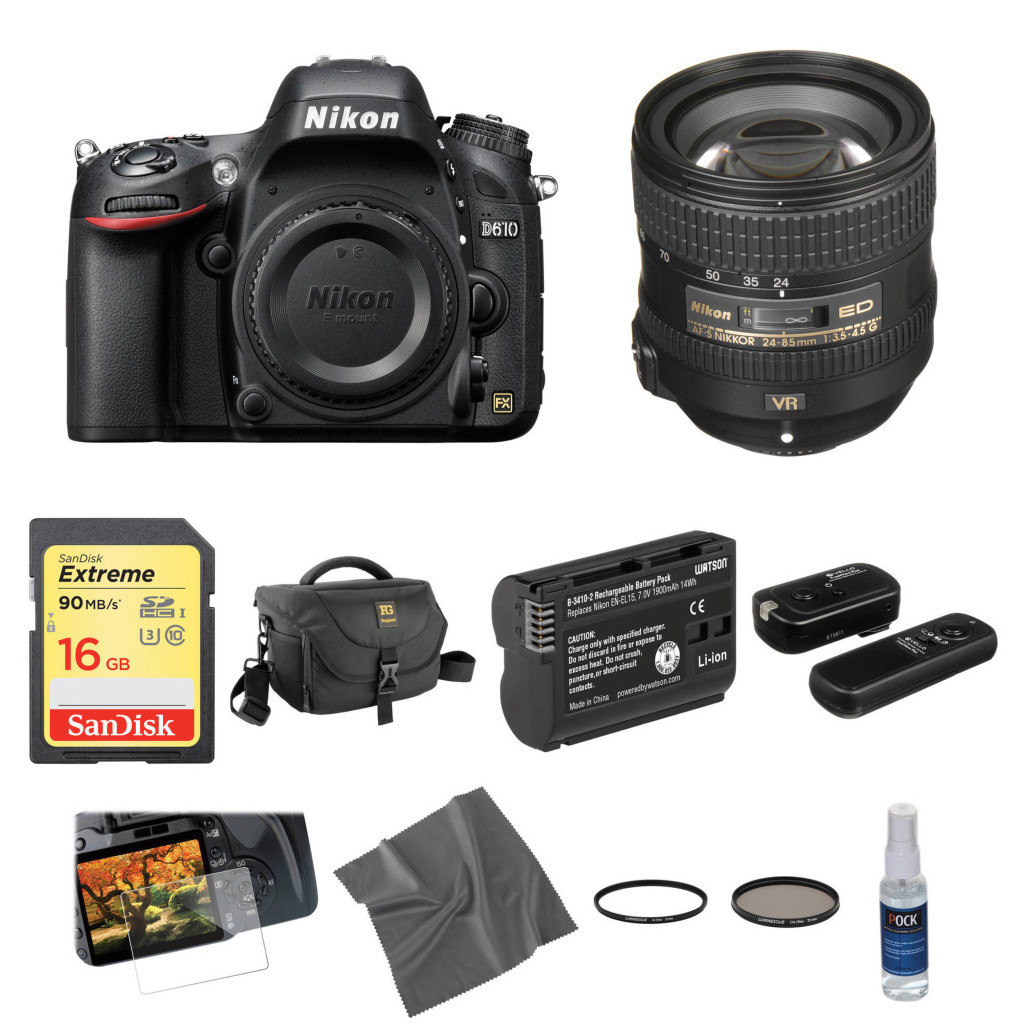 Цифровий фотоапарат Nikon D610 24-85mm Kit (VBA430K001) - зображення 12