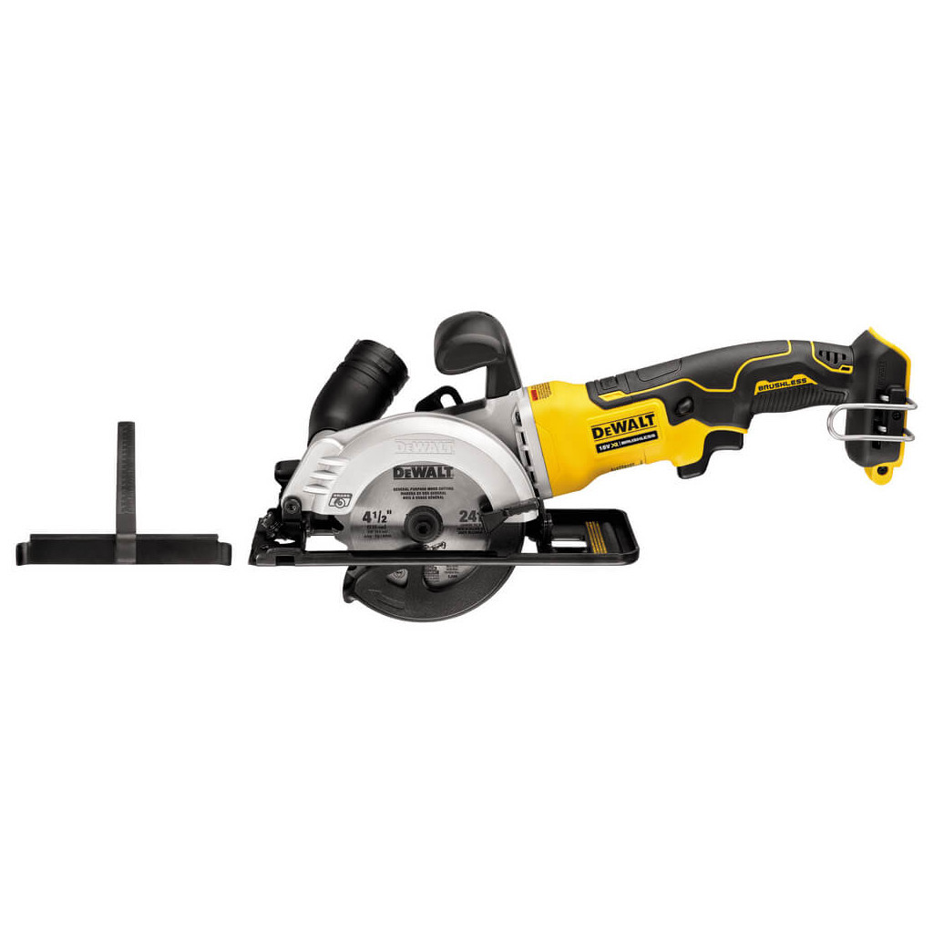 Дискова пила DeWALT 18В XR Li-Ion, безщіткова, 115х9.5 мм (без АКБ та ЗУ) (DCS571N) - зображення 3