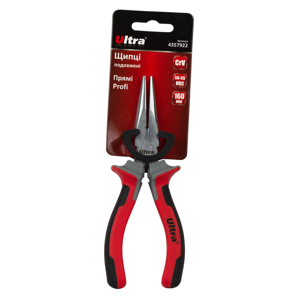 Плоскогубці Ultra довгогубці прямі 160мм CrV Profi (4357922) - picture 5