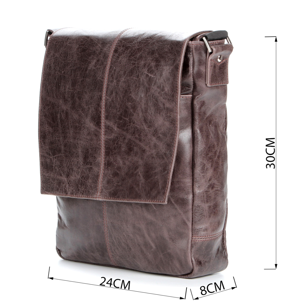 Сумка Shvigel Шкіряна Коричнева (00796) - зображення 4