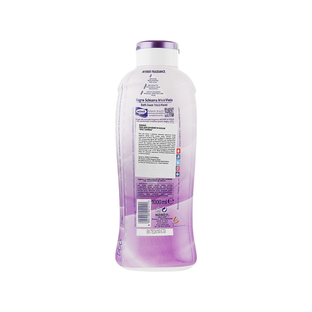 Піна для ванн MilMil Іріс та фіалка 1 л (8004120021411) - зображення 2