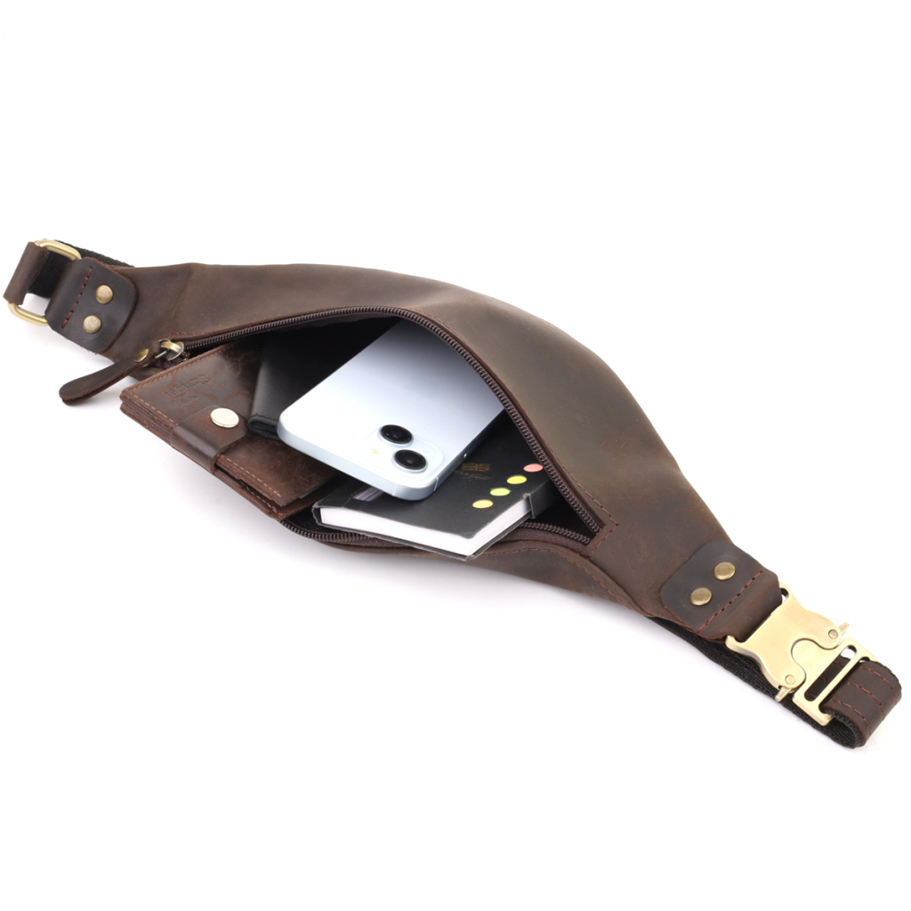 Сумка Shvigel З натуральної шкіри Коричнева (23130) - зображення 7