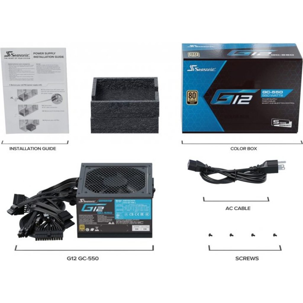 Блок живлення Seasonic 550W (G12 GC-550) - изображение 6