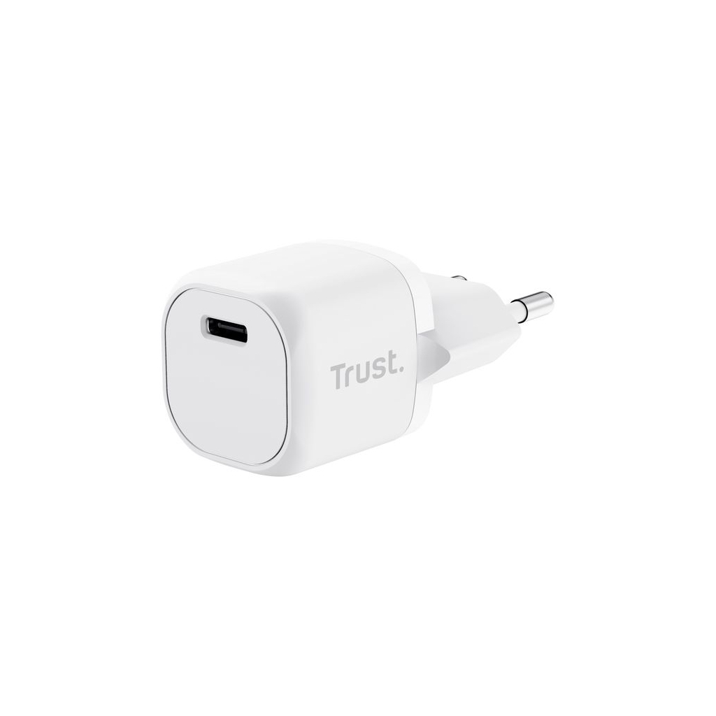 Зарядний пристрій Trust Maxo 20W USB-C PD white (25205_TRUST) - зображення 1