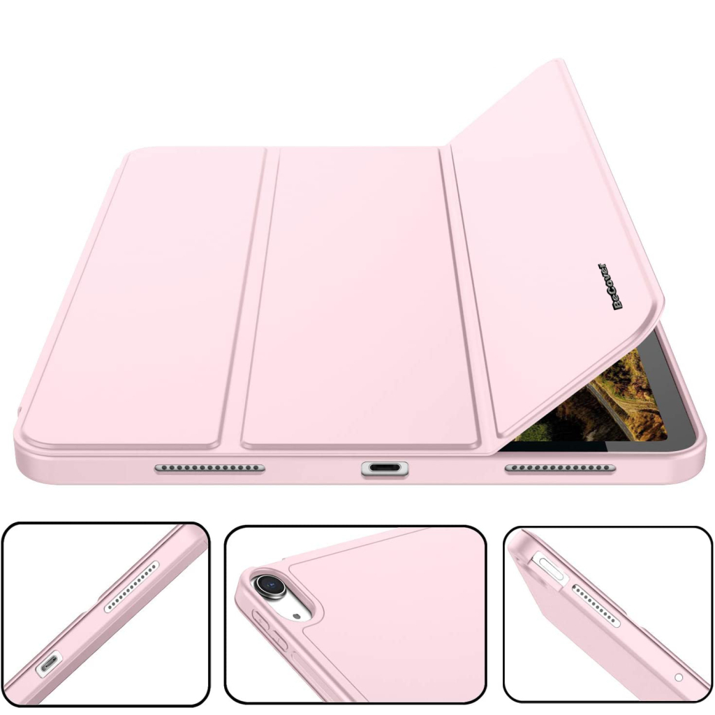 Чохол до планшета BeCover Direct Charge Pen mount Pencil Apple iPad Air 5 (2022) 10.9" Pink (708780) - зображення 5