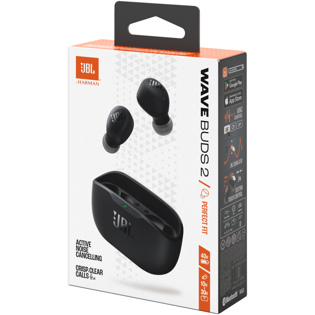 Навушники JBL Wave Buds 2 Black (JBLWBUDS2BLK) - зображення 10