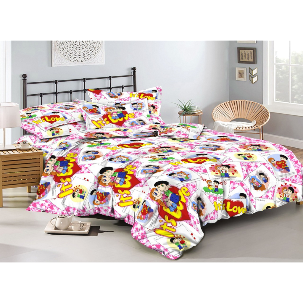 Постільна білизна MirSon Бязь Premium 17-0109 Love 200х220 (2200001608450) - зображення 1