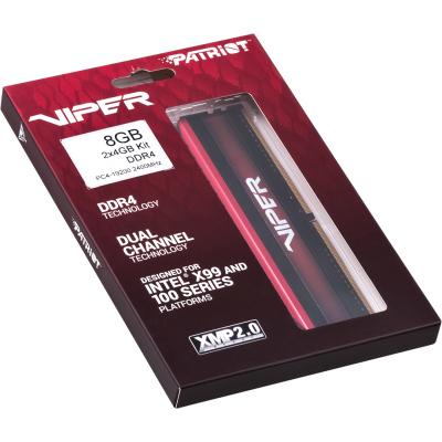 Модуль пам'яті для комп'ютера DDR4 8GB (2x4GB) 2400 MHz Viper 4 Patriot (PV48G240C5K) - зображення 5