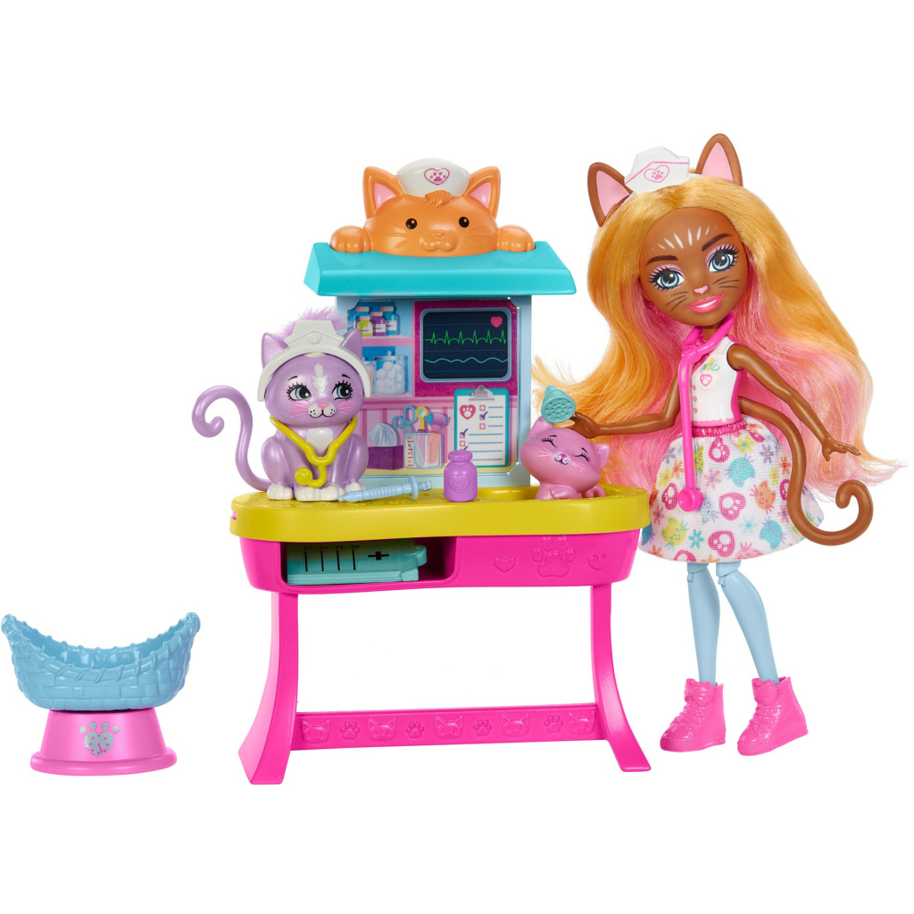 Лялька Enchantimals Медичний кабінет пані Кішечки (HLH22) - зображення 2
