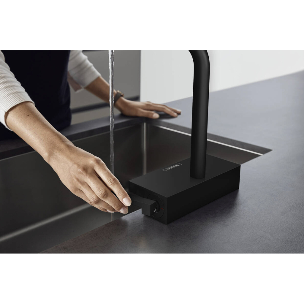 Змішувач Hansgrohe Aquno Select M81 , 21 см, чорний матовий (73836670) - зображення 3