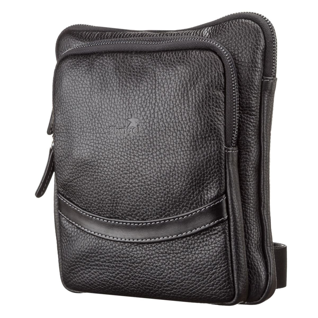 Сумка Shvigel Шкіряна Чорна (11090) - зображення 1