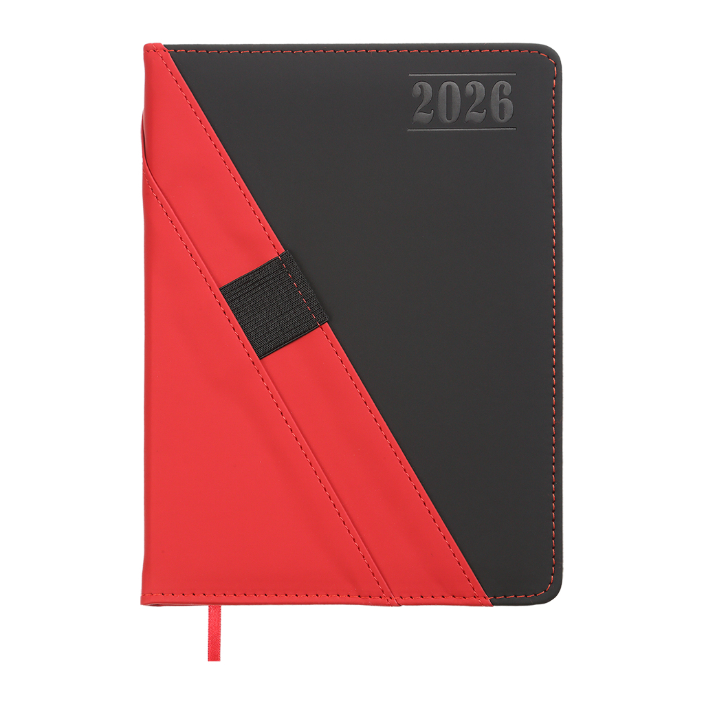 Тижневик Buromax датований 2026 TRIUMPH, А5 червоний (BM.21104-05) - зображення 1