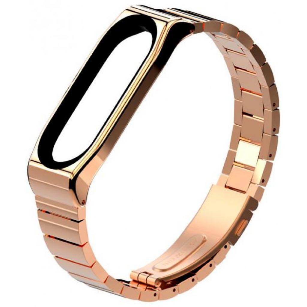 Ремінець до фітнес браслета XoKo Metal Premium для Mi Band 3/4 Rose gold (XK-XM-SB-RGD) - зображення 1
