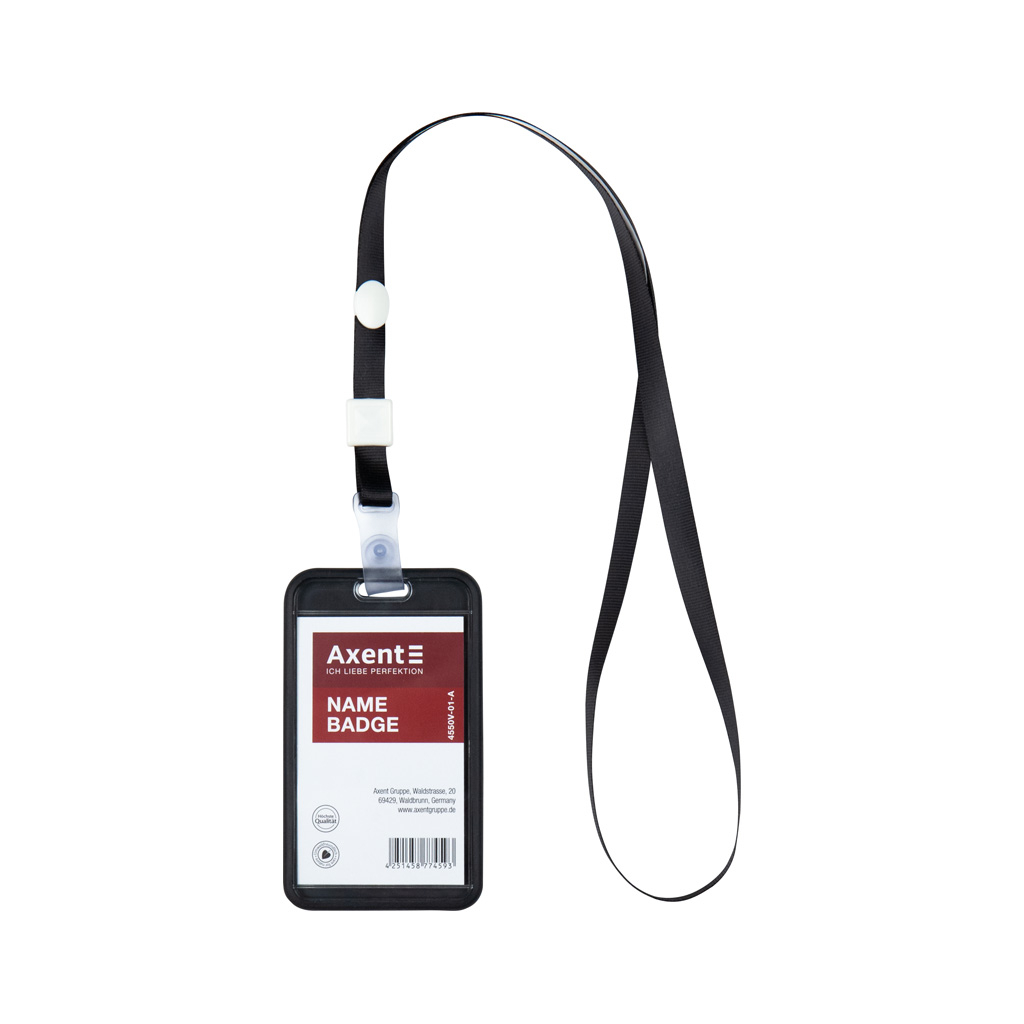Бейдж Axent чохол SoftTouch матовий, 54х85мм ,чорний (4550V-01-A) - зображення 6