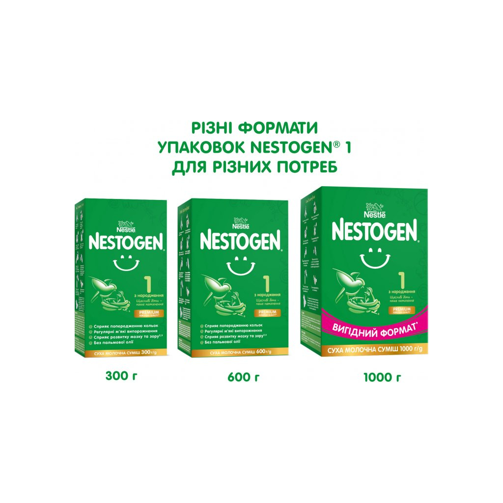 Дитяча суміш Nestogen 1 з лактобактеріями L. Reuteri з народження 1 кг (7613287103673) - изображение 5