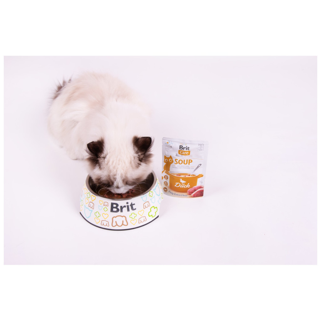 Вологий корм для кішок Brit Care Soup with Duck з качкою 75 г (8595602569182) - зображення 3
