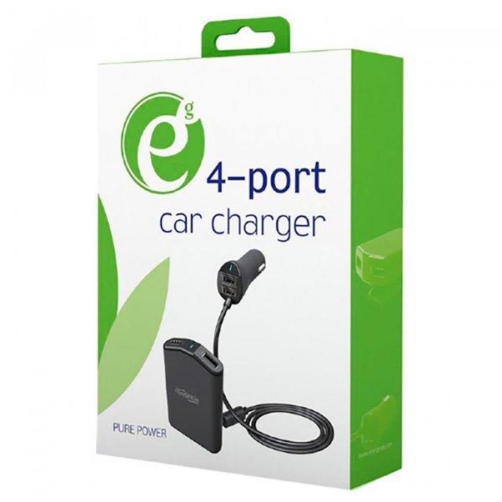Зарядний пристрій EnerGenie car 4xUSB 9.6 А (EG-4U-CAR-01) - зображення 4
