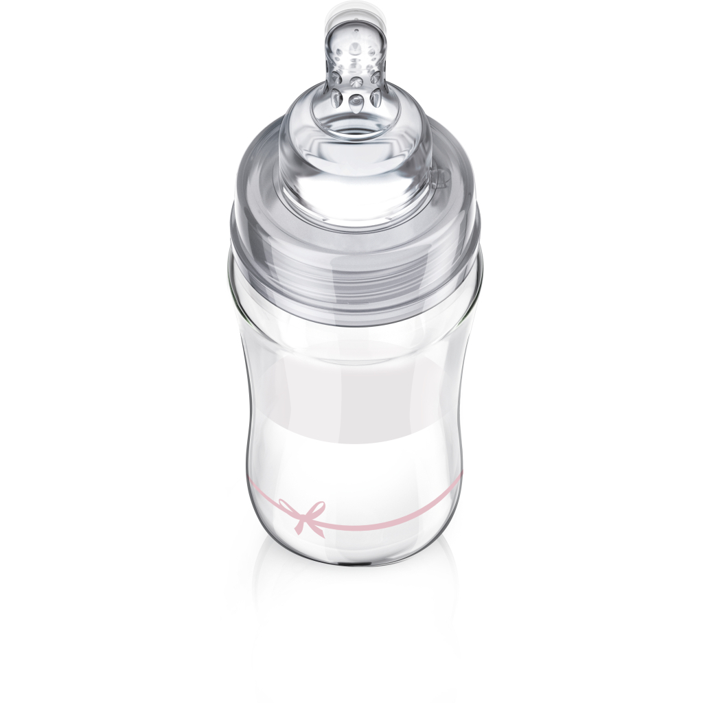 Пляшечка для годування Lovi Diamond Glass Baby Shower скляна 250 мл Рожева (74/204girl) - зображення 2