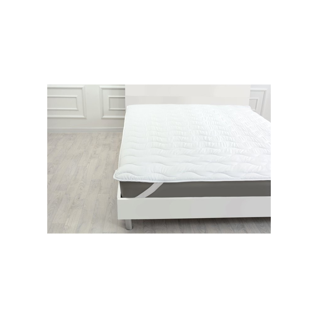 Наматрацник MirSon Eco Light №1712 EcoSilk Air-Soft звичайний на резинці по кутах White 140x200 см (2200002888295) - зображення 1