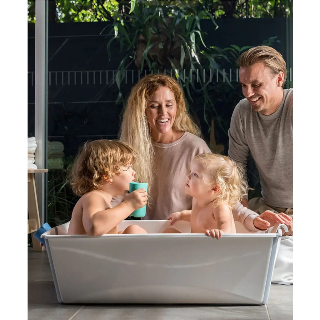 Ванночка Stokke Flexi Bath XL Складна Прозора Зелена (535904) - зображення 5