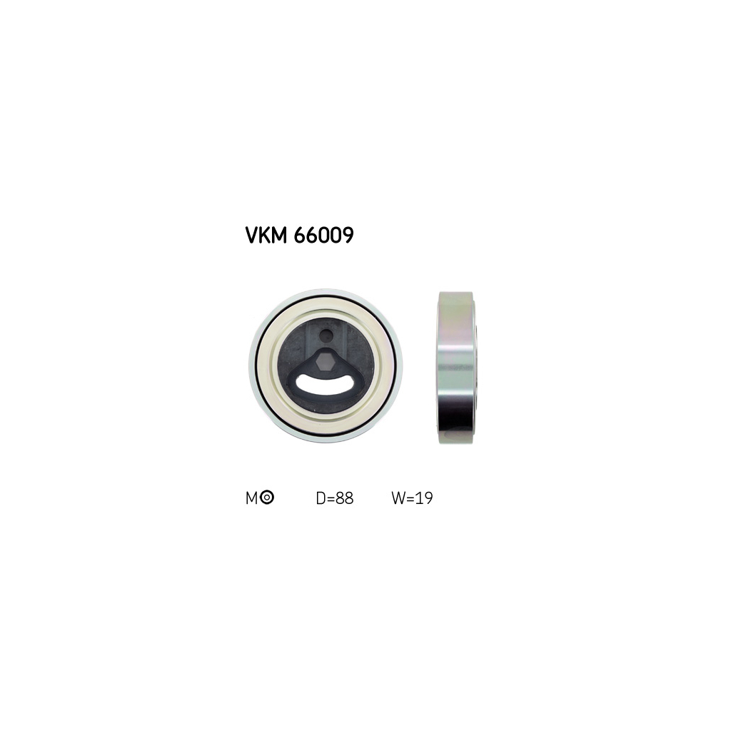 Ролик натягувача ременя SKF VKM 66009 - зображення 1