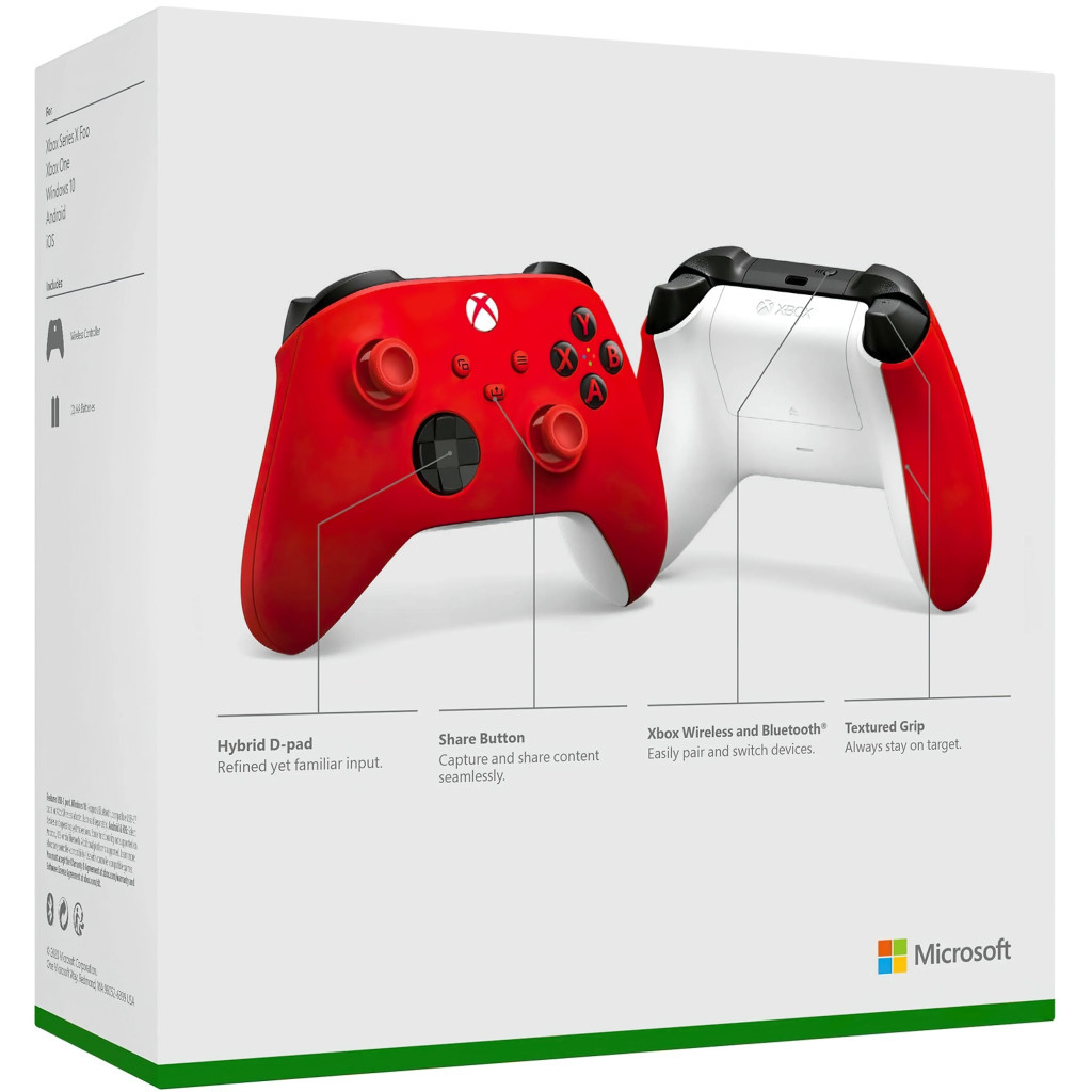 Геймпад Microsoft Wireless Red (QAU-00012) - зображення 8
