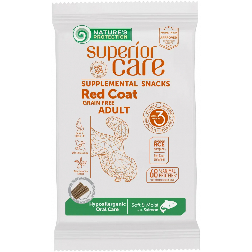 Ласощі для собак Nature's Protection Superior Care Red Coat Hypoallergenic Oral Care 150 г (KIKNPSC47271) - зображення 1