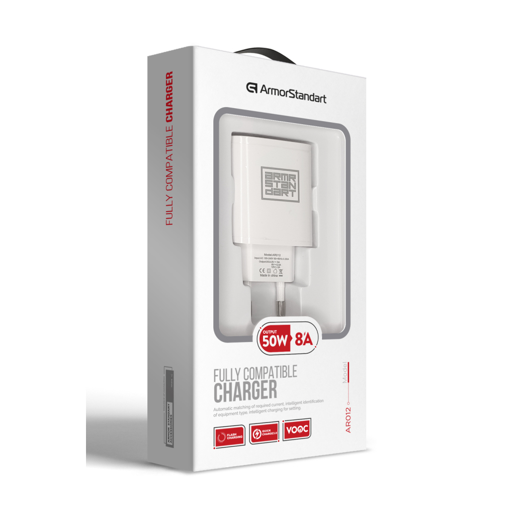 Зарядний пристрій Armorstandart AR012 24W 1xUSB white (ARM59715) - зображення 8